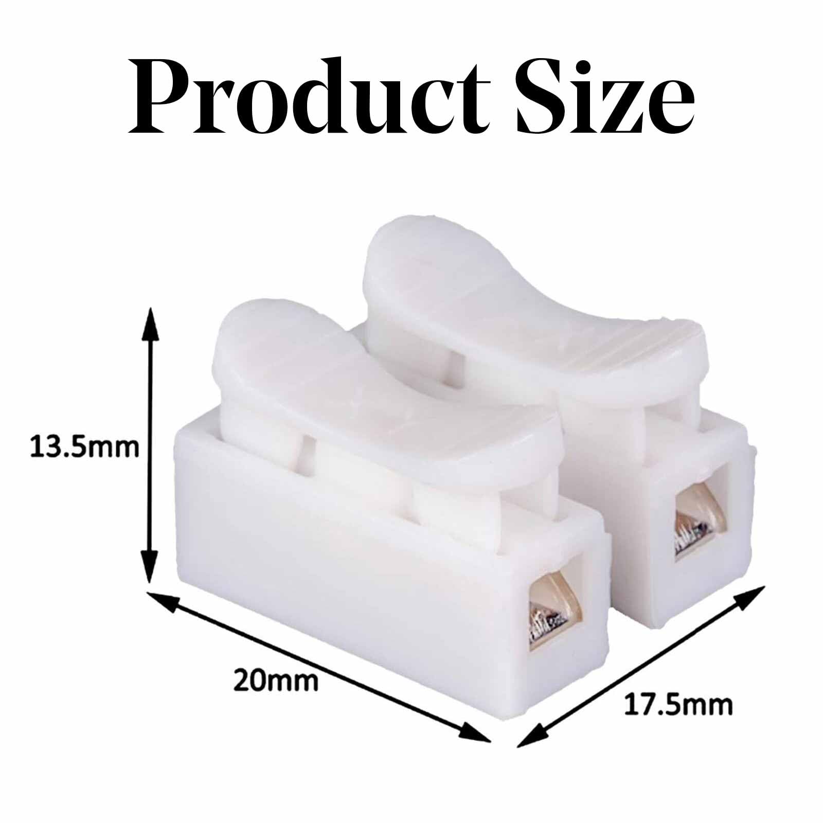 30pcs White No Solding Welding Quick Cable Wire Connector No Screw Terminal Spring Clamp (2 bit).spring wire connectors - Image 3