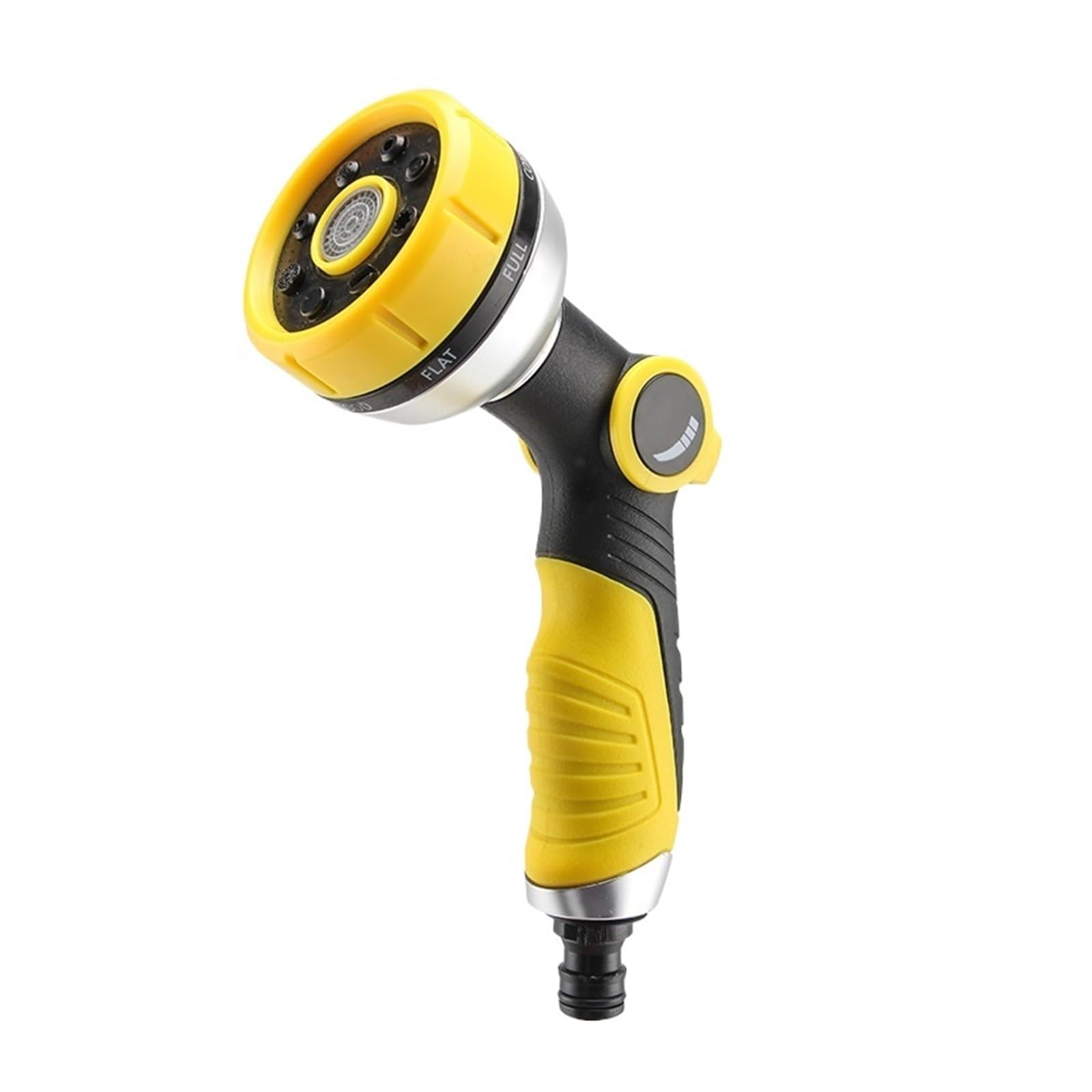 Garden Hose Spray Nozzle 8 Adjustable Models Multifunctional High Pressure Nozzle Sprayer, for Car Washing(Yellow)