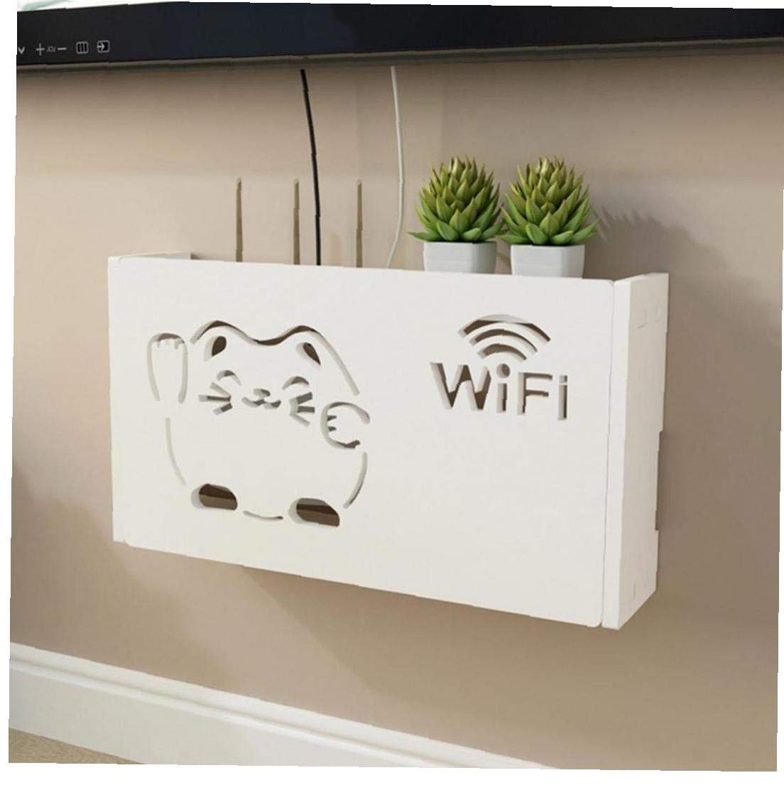 Boîte Rangement Câbles En Forme De Livre - Cache Routeur, Chargeurs - 19.5x27x8.5 Cm ABS - Fermeture Magnétique