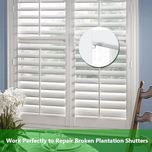 Alamic Shutter Replacement Staples Plantation Shutter Repair Parts Plantation Shutter Staples Shutter Hardware Shutter Repair Pins - 40 Pack