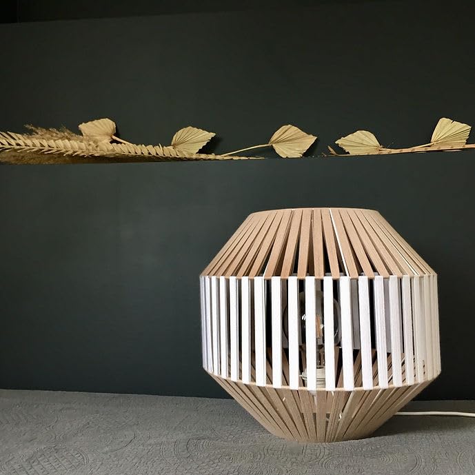 Image of Table Lamp for Living Room & Bedroom Bedside Lamp | Pendant Lighting | Wicker Light