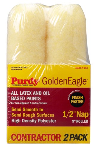 Purdy 14C868000 Golden Eagle Multi-Packs - 2 Pack! 9" Length X 1/2" Nap Roller Cover #TOP19