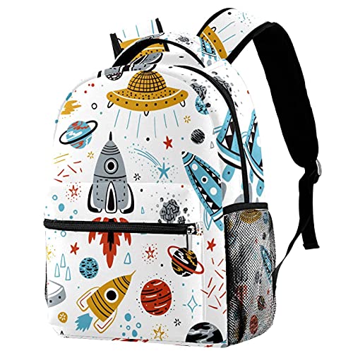 Sac à dos Rocket Planet avec poches pour filles, garçons et femmes