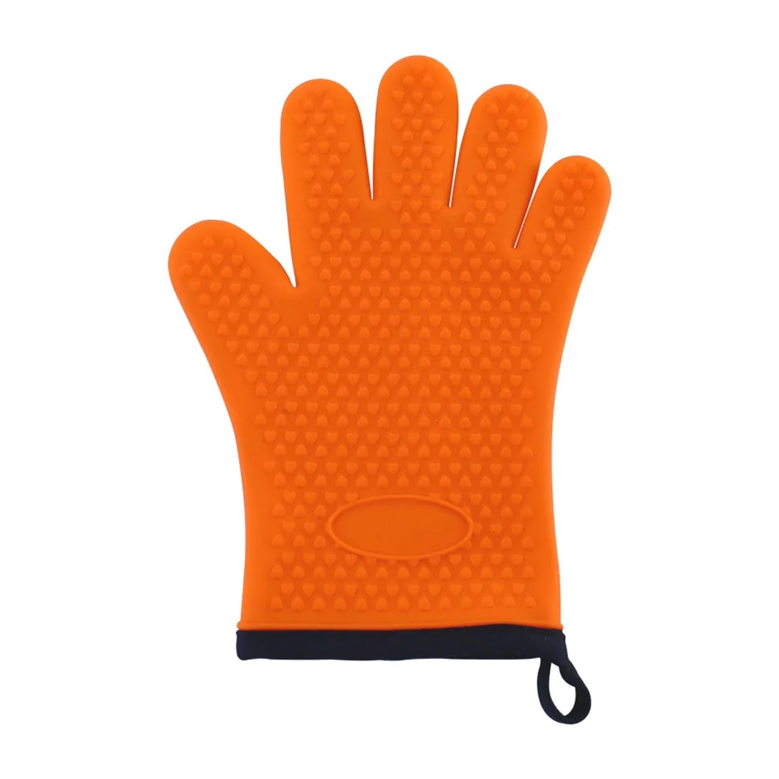 Weokdfha Orange Oven Gloves Silicone Glove Kitchen Grilling Gloves Oven Mitt Heat Resistant Non-Slip Cooking Bbq Grill Baking(Orange)