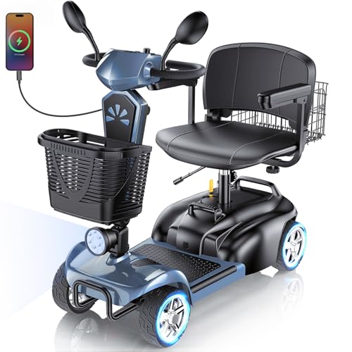 Eldryvon 4-Wheel Electric Scooter for Seniors 25 Miles