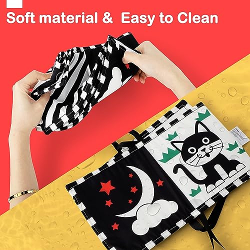 URMYWO Black and White Baby Toy, Tummy Time High Contrast Newborn Toys - image 7