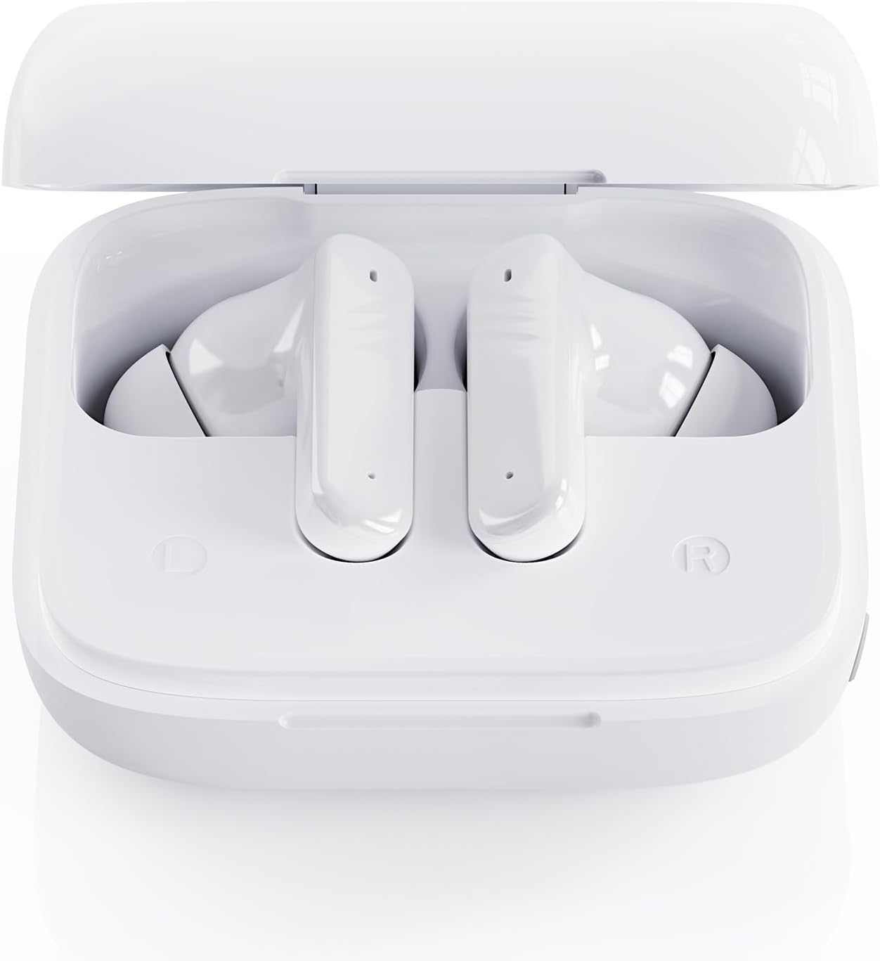 AI Translation Earbud, Audifonos Traductores English Spanish Support 40+ Languages, Bluetooth 5.4 Wireless Earphones with 30H Playtime & ENC for Travel Business (White)