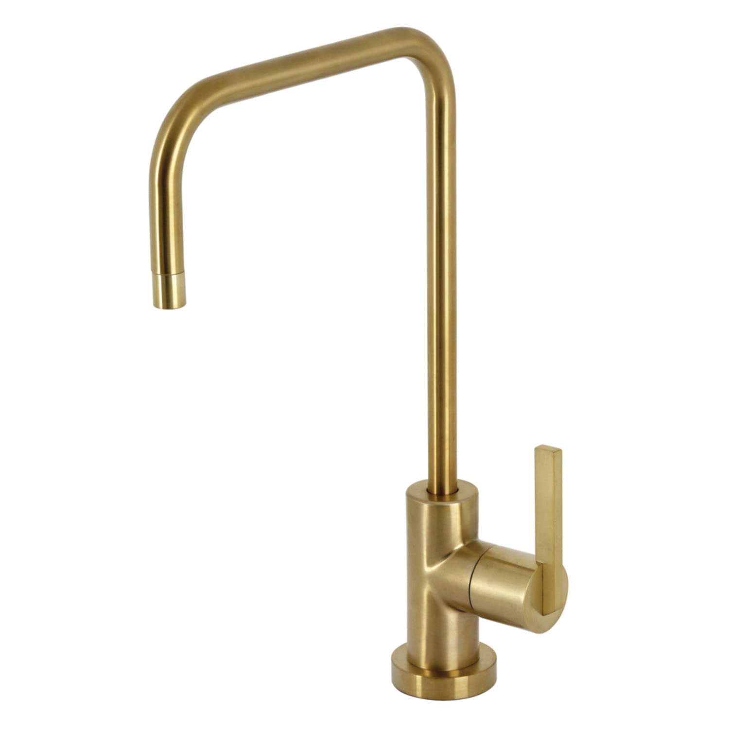 Robinet de filtration Kingston Brass KS6197CTL à poignée unique et bec col de cygne