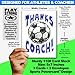 Play Strong 3-Pack Thank You SOCCER COACH Cards (5x7) – Premium Greeting Card Set with Envelopes – Perfect Appreciation Gift for Soccer Coaches, Players, Teams & Fans