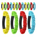 ROMISBABA 16 Stück Elastisches Dreibein Rennband für Staffelläufe Dehnbares Beinband für Erwachsene Bunt Strapazierfähig für Sportfeste Garten und Teambuilding