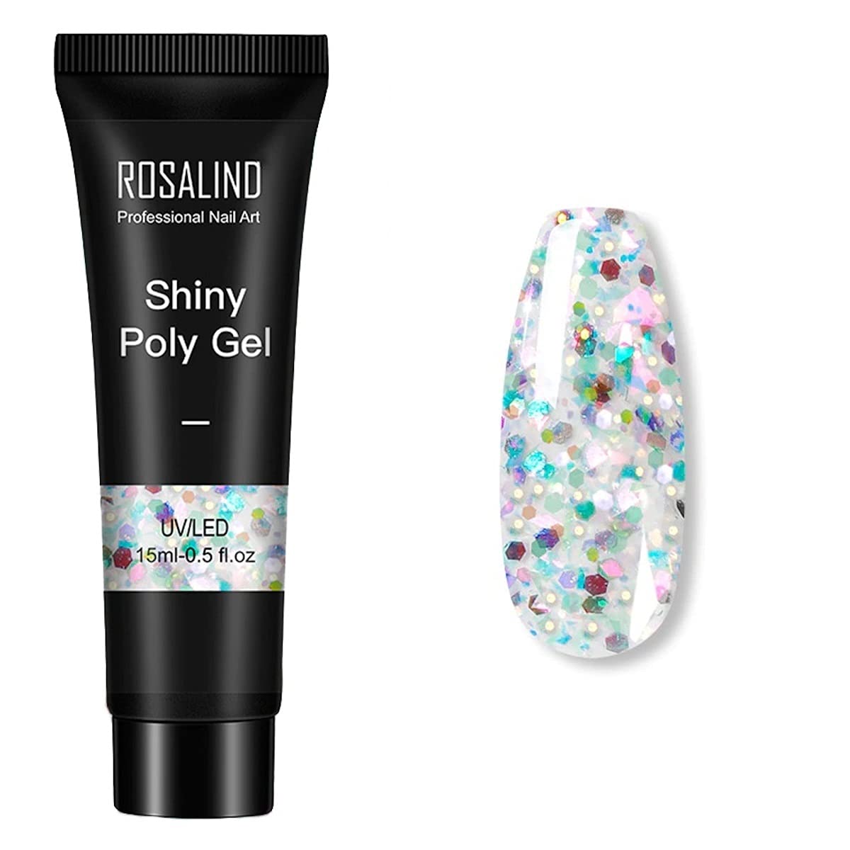 ROSALIND NAIL EXTENSION GEL from BELLE GAGA ™ 15ml Poly Nail Gel Poly Extension Gel Builder Gel for Starter DIY Manicure Nail Art Design Supplies (RE09-26)