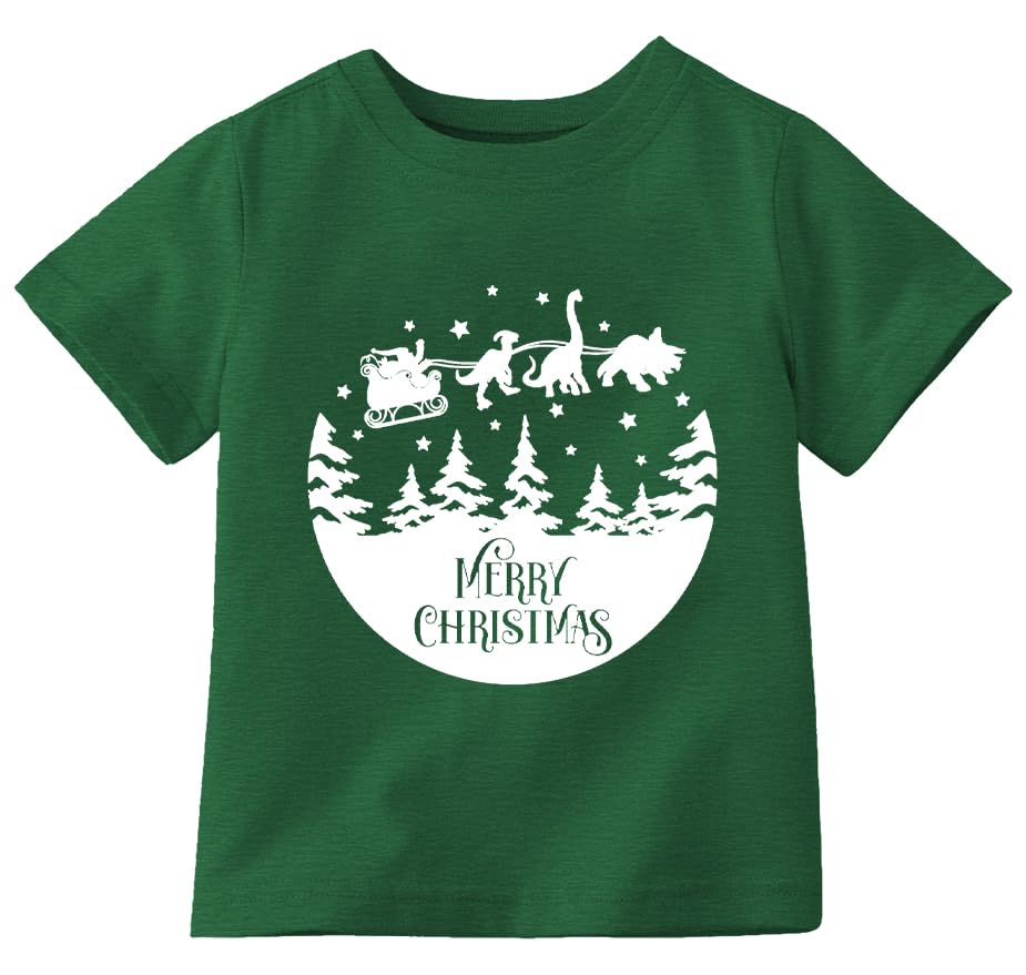 Image of Christmas Shirt for Kids Toddler Boys Girls Rudolph The Red Nose Reindeer T-Shirts Short Sleeve Holiday Tee