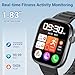 BingoFit Smart Watch 1.83" HD Screen Ultra Slim Fitness Tracker, Step Counter Fitness Watch with Heart Rate/SpO2/Sleep Monitor, Answer/Make Calls Bluetooth Smart Watch Men Women, 100+ Sports Modes