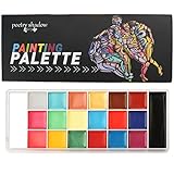 Chisafly フェイスペイント 20色セット ボディペイント 白塗りメイク道具 絵の具 顔 ペイント 安全 無毒 エコ メイク 化粧 ハロウィン コスプレ クリスマス 小道具 イベンド 祭り スポーツ応援