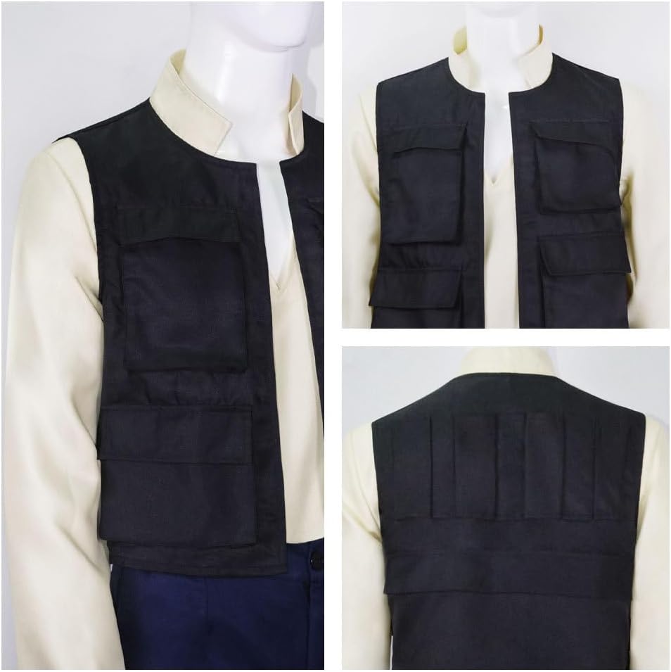 Mens Cosplay Costume Shirt Vest Pants Full Set for Halloween Party - Image 3