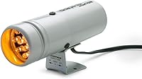 AutoMeter 5333 Super-Lite Shift Light - Ultra-Fast Amber LED, Vibration-Resistant, Adjustable Brightness for Racers