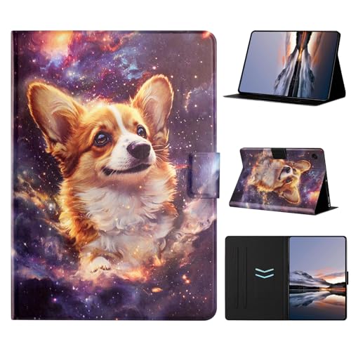 Étui Samsung Galaxy Tab A11 Plus/A9 Plus en cuir Corgi