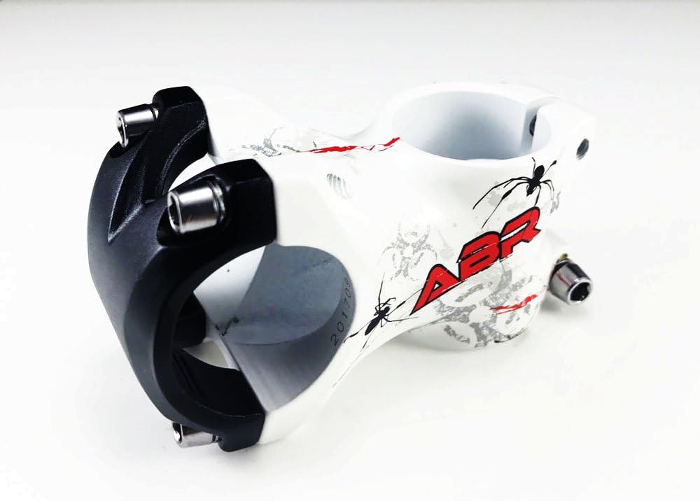 ABR Spider 3D Alloy Short Stem 31.8 x 50mm,Bike Stem for Freeride MTB BMX,White