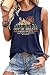 SurBepo Womens Tank Tops Loose Fit Summer T Shirts Sleeveless Graphic Tees Tunic Blouses (Hiking Navy,S)
