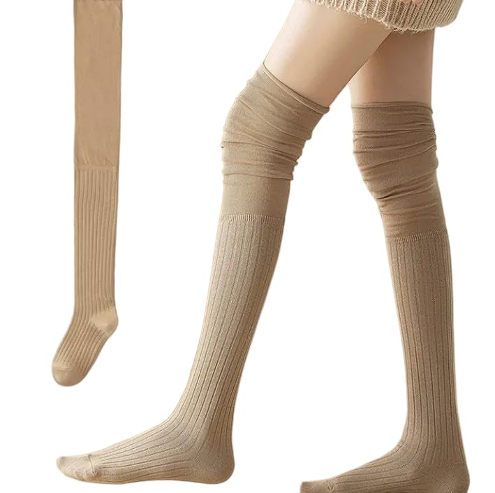 Chaussettes hautes de qualité Imily Bela I087 au fini soigné et maillage stretch durable