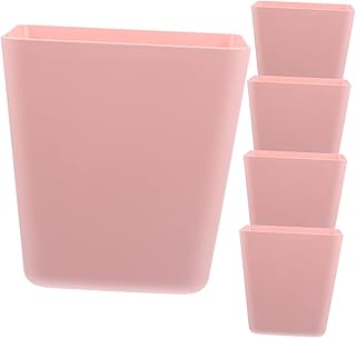 ABOOFAN 5pcs Wall Storage Box Plastic Storage Case Floating Shelves Wall Bin Plastic Container Toothbrush Holders Small Plastic Hanging Basket Plastic Storage Shelves Shopping Cart Shelf