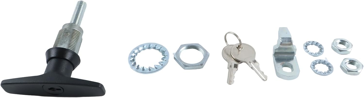 FridayParts Lock with keys 09.0803.0393GT 0908030393 09.0803.0393 Compatible for Genie Telehandler GTH-1256 GTH-1544 GTH-5519 TH-1955 Replacement