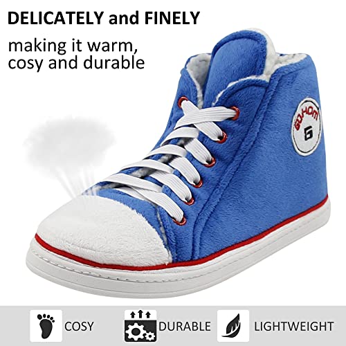 Sneaker Slippers for Women Fashion Indoor House Slipper Boots, Women's Super Soft Warm High Top Plush House Shoes for Women Slippers4