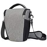 [page_title]-Kameratasche, CADeN DSLR/SLR Camera Sling Bag Schultertasche für Nikon Canon Sony Mirrorless Spiegelreflex kameras (hellgrau)