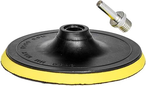 Miniatura 6 de HIFROM Almohadilla de respaldo de gancho y bucle de 6 pulgadas5.906 in, pulidora orbital, almohadilla de lijado, adaptador de taladro M14