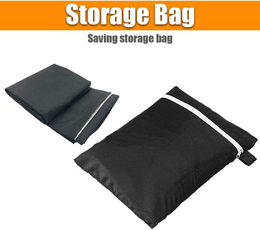 Patio Furniture Covers Outdoor Heavy Duty Waterproof Clearence L Shape Corner Sofa Cover Dustproof Windproof Anti-UV Sectional Couch Cover Black for Lawn Garden Yard with Hem Cord Extra Large