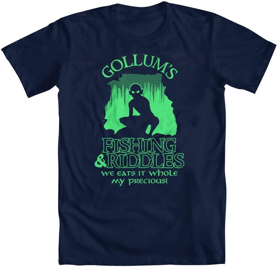 Gollum's Fishing and Riddles Men's T-Shirt
