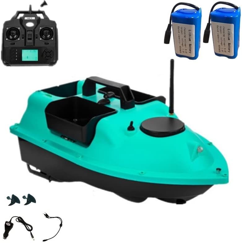 Fish Finder Professional GPS Nesting Boat GPS Dual Positioning Cruise Fishing Lure Boat 16pcs GPS Spot Nest Puller 3 Funnel Sea Baits Fishing Bait Boat Fish Finder ( Color : GPS 6000mah 2 , Size : 1 )