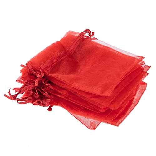 Kdouehg 30 X Organza Drawstring Jewelry Gift Bag Pouch Burgundy HOT