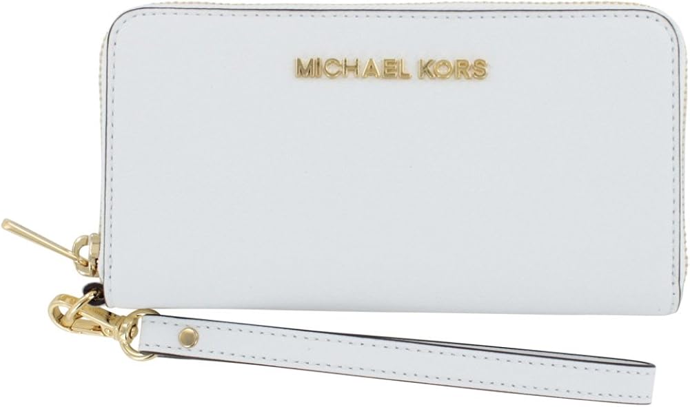 Michael Kors Jet Set Women's Travel Large Coin Wallet White