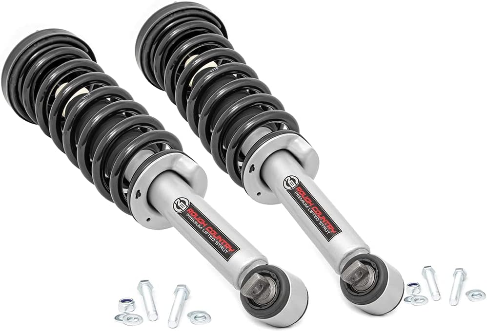 Loaded N3 Leveling Struts for Ford F-150 4WD (2014-2025) 2" Lift - Pre-Loaded Coil Strut, Bolt-on Install, Set of 2