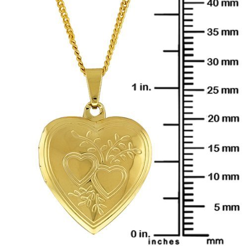 Memoir Brass Gold Heart shape Photo pendant locket Love gift Men Women - Image 5