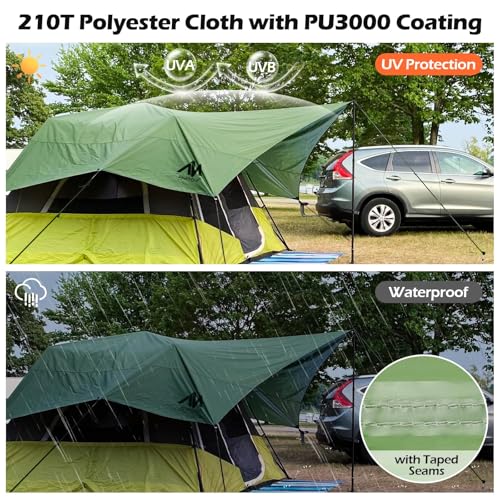AYAMAYA Waterproof Camping Tarp with Poles Heavy Duty, 10x 15FT Extra Large - Image 5