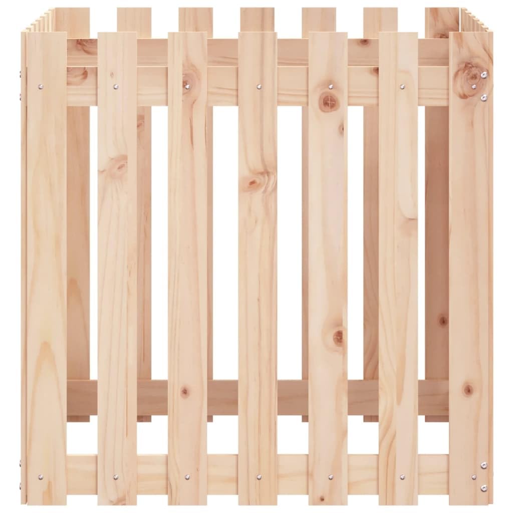 Vaso per piante in legno di pino massiccio, extra grande, con effetto rustico, per fiori, piante ed erbe aromatiche, in legno naturale, versatile come vaso