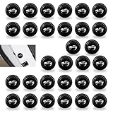 CyperFair Pack of 30 Car Door Shock Absorbers – 1.1' x 0.4' Thickened Silicone...