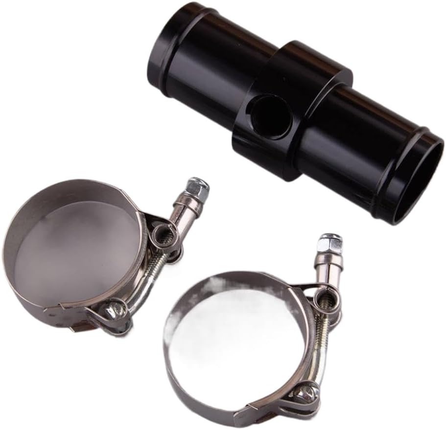 Inline Radiator Hose Connector 3/8 NPT Temperature Adapter Aluminum Car Universal