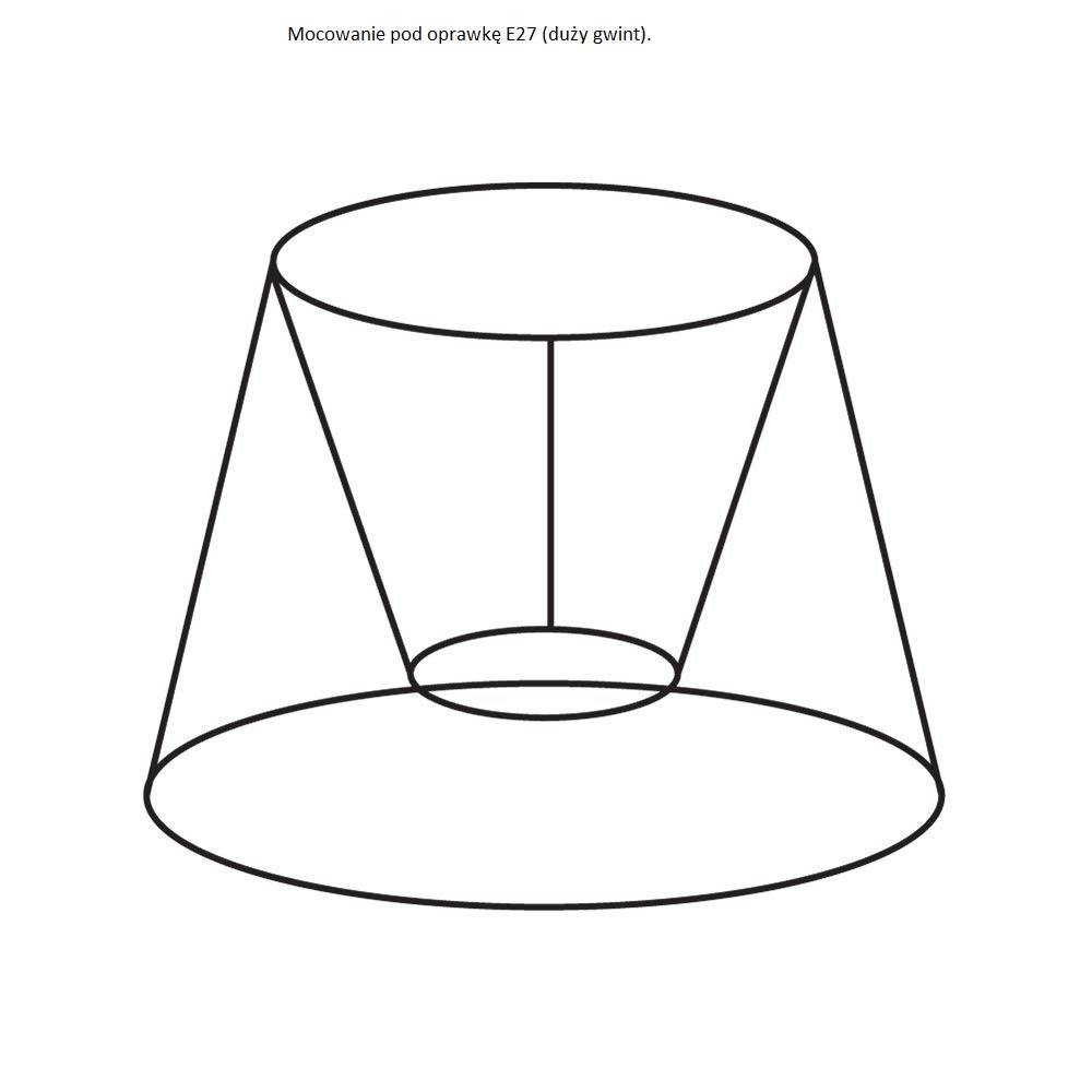 Paralume TrapeZio In Cotone Bianco Per Portalampada E27 – 35x17x28x13x20 Cm, Struttura Metallo, Max 60W Per Lampade Da Tavolo