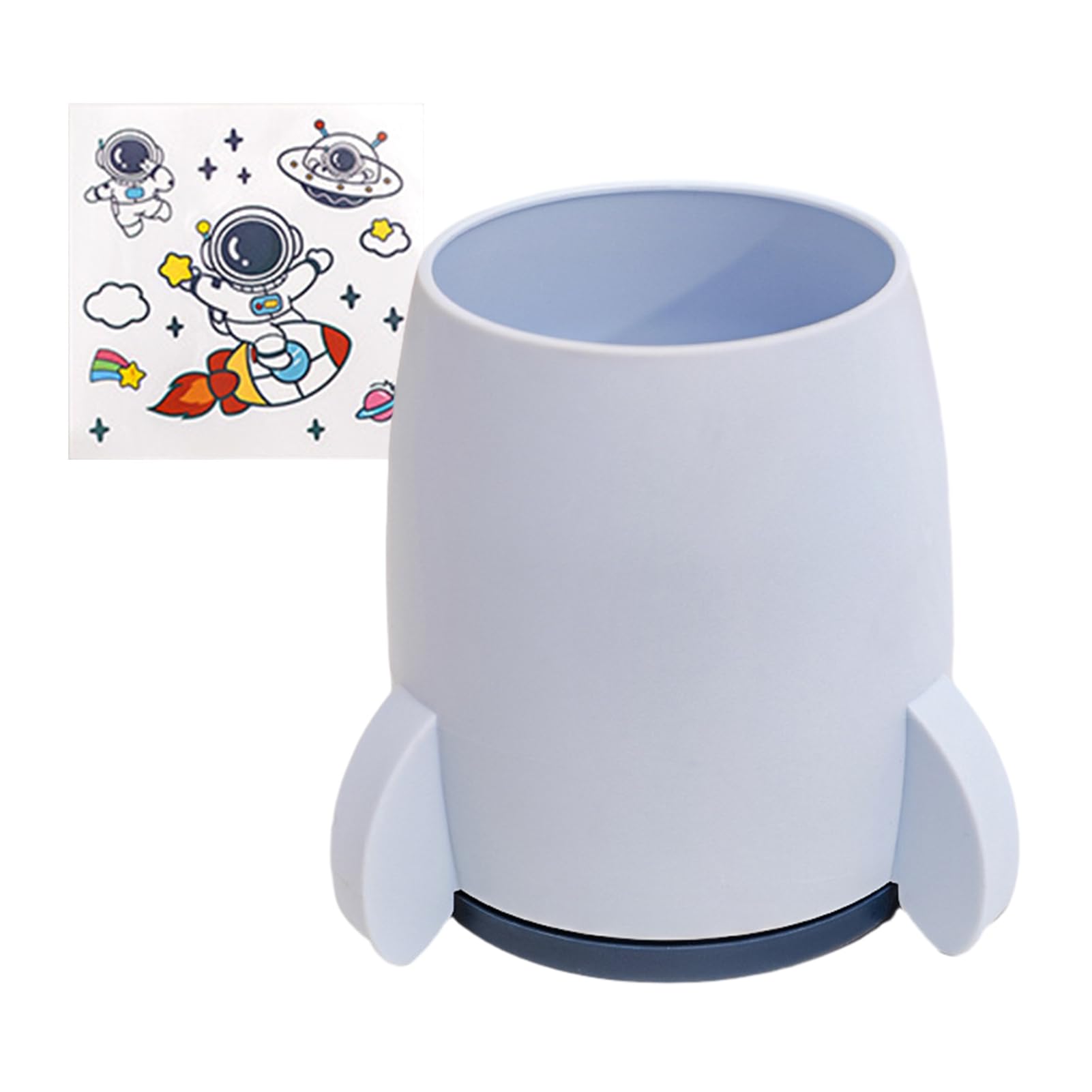 Glifora Creative Rocket Pen Holder - Large Capacity Kids Desk Organiser, Multi-Functional Storage Box for Pens and Stationery