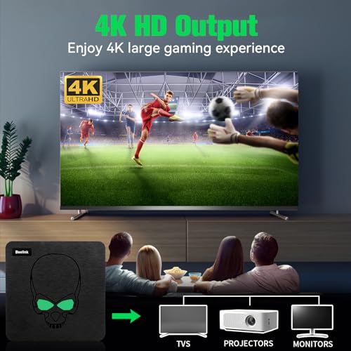 Retro Gaming Console 256G, 75 Emulators All in One Game Console, 45718 Plug and Play Video Games for TV, EmuELEC 4.6 Console, Android TV 9, S922X Chip, 4K Output, Dual WiFi, BT 4.1, 2 Wireless CTL
