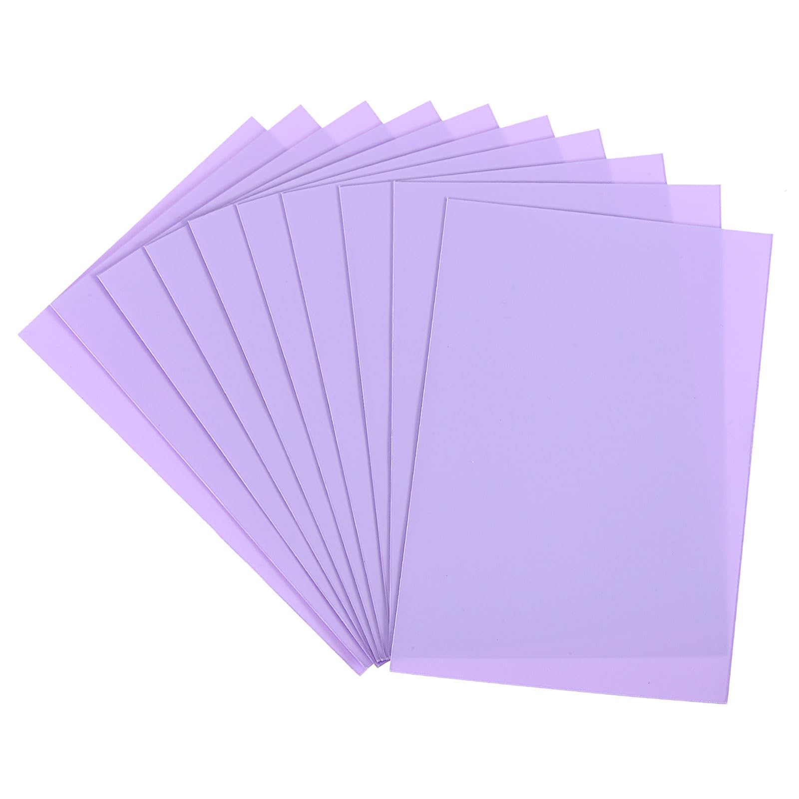 uxcell 50Pcs Photocard Holder, Photo Cards Sleeves, Photo Protector Shield Cover for Trading Cards Fans Party Decorations, Purple