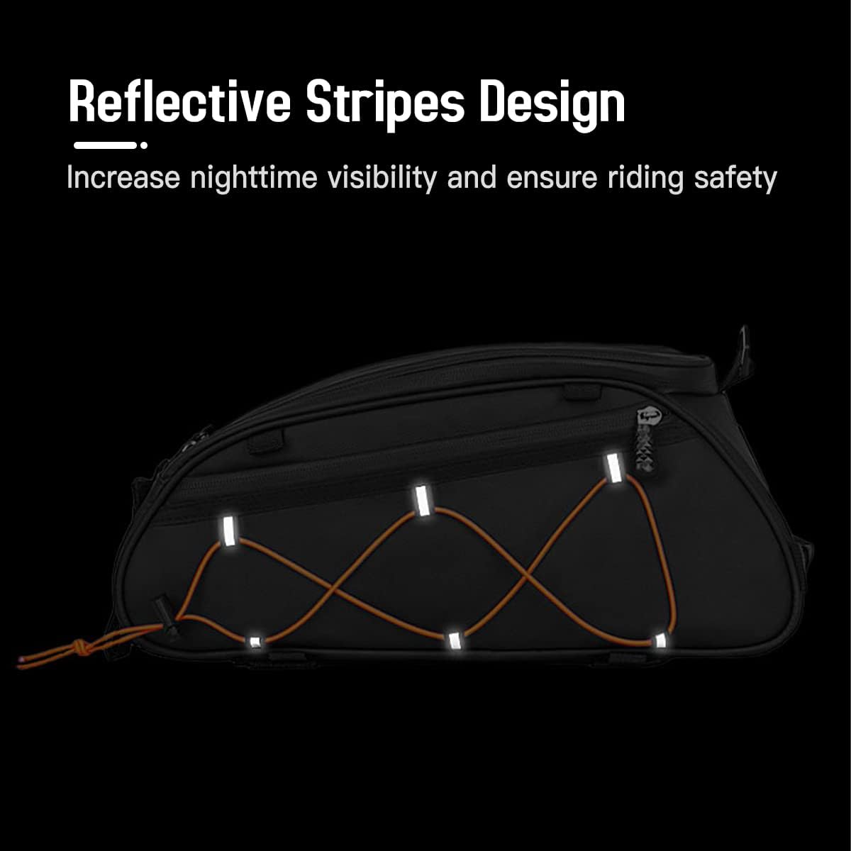 Bicycle bag, 3-in-1 Bike Rack Bag Trunk Bag Waterproof Bicycle Rear Seat Bag Cooler Bag with 2 Side Hanging Bags Cycling Cargo Luggage Bag Pannier Shoulder Bag