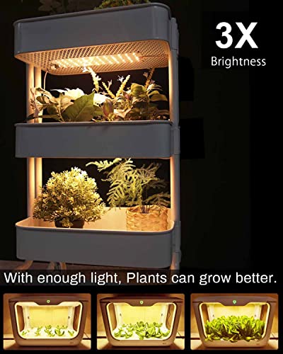 Aplant 20W Grow Light Strips Led Grow Light Panel For Indoor Plants 14W Plant Lights For Indoor Growing, Indoor Plant Lights With Timer Function 6/10/12H #TOP1