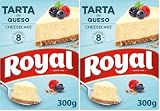 Royal Cheesecake Tarta de Queso con Cobertura de Fresa, sin Horno 8 Raciones, 325g (Paquete de 2)