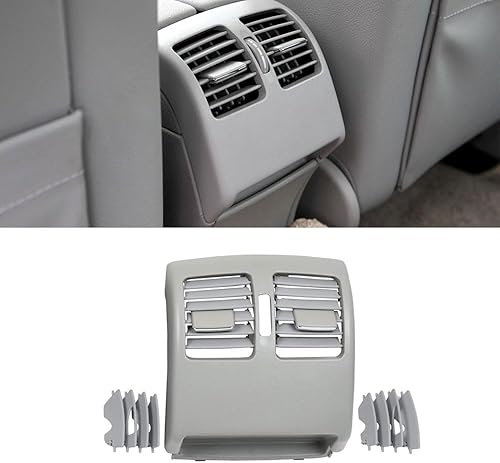 Miniatura 8 de Goodithy Cubierta de salida de rejilla de ventilación de CA trasera beige reemplazo del panel de aire acondicionado para Mercedes Benz W204 C180