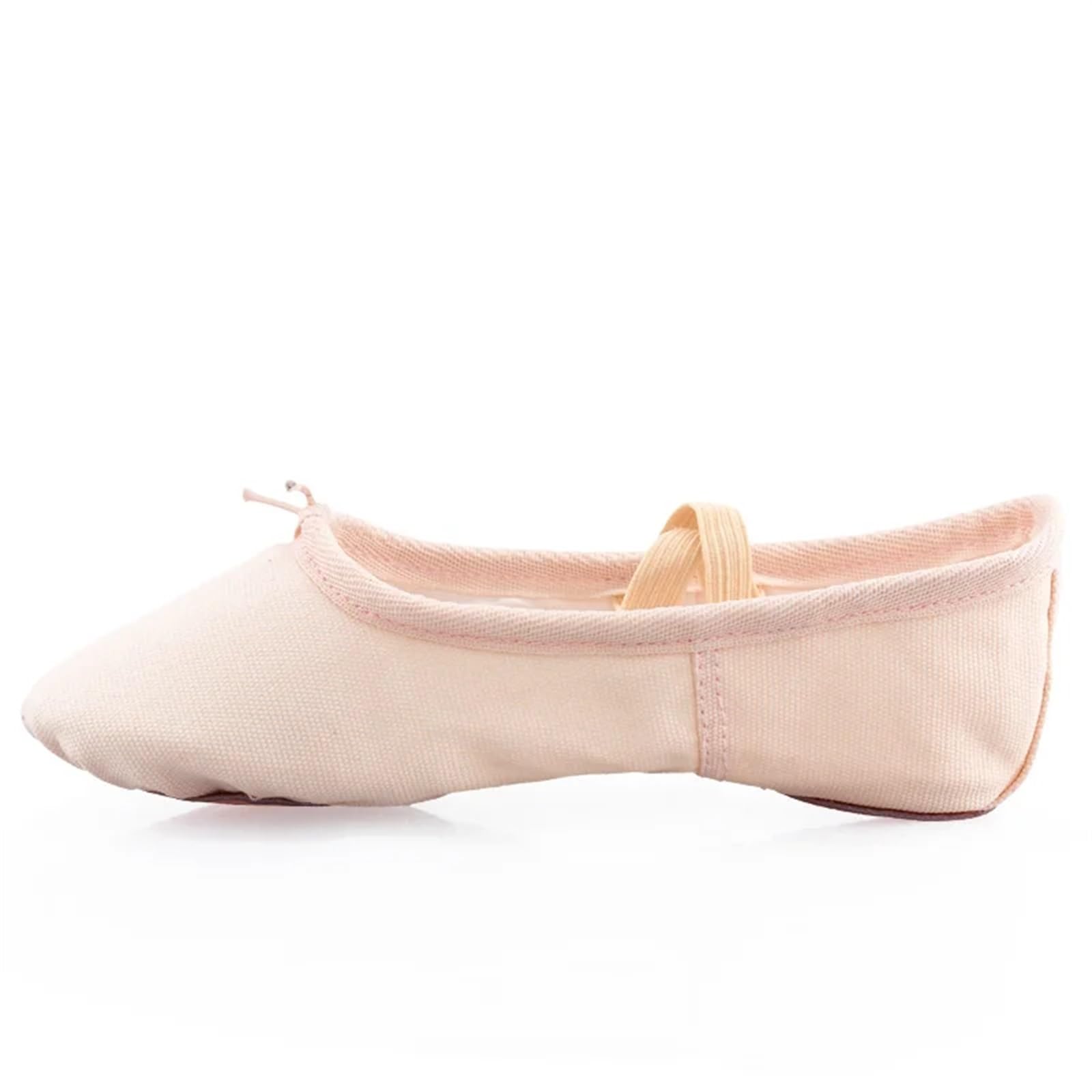 Ballettpantoffeln Ballettschuhe Canvas for Mädchen Tanzschuhe Split Sole Gymnastik Yoga Tanzschuhe for Kinder Ballerina(Brown,28)