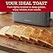 Elite Gourmet ECT2517G SLIMTOAST™ 2-Slice, Long Slot Toaster, Cool-touch Body, 6 Toast Settings & Cancel Function, Extra Wide 1.5” Slot Easily Fits Breads, English Muffins, Bagels & Waffles, Grey